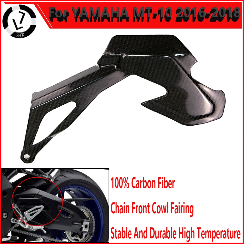 

Motorcycle Parts Front Chain Guard Modified Carbon Fiber Fairing For YAMAHA MT-10 FZ-10 2016-2018 R1 2015+