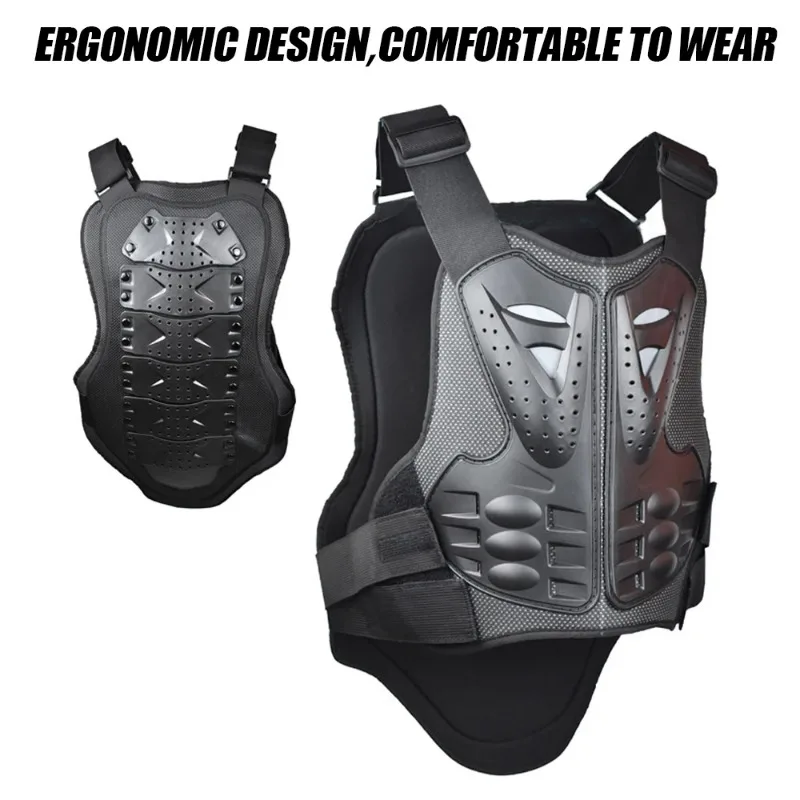 1PCS Adult Chest Back Protection Vest For Motocross Skiing Skating Outdoor Driving Motorcycle Dirt Bike Body Armor Protective