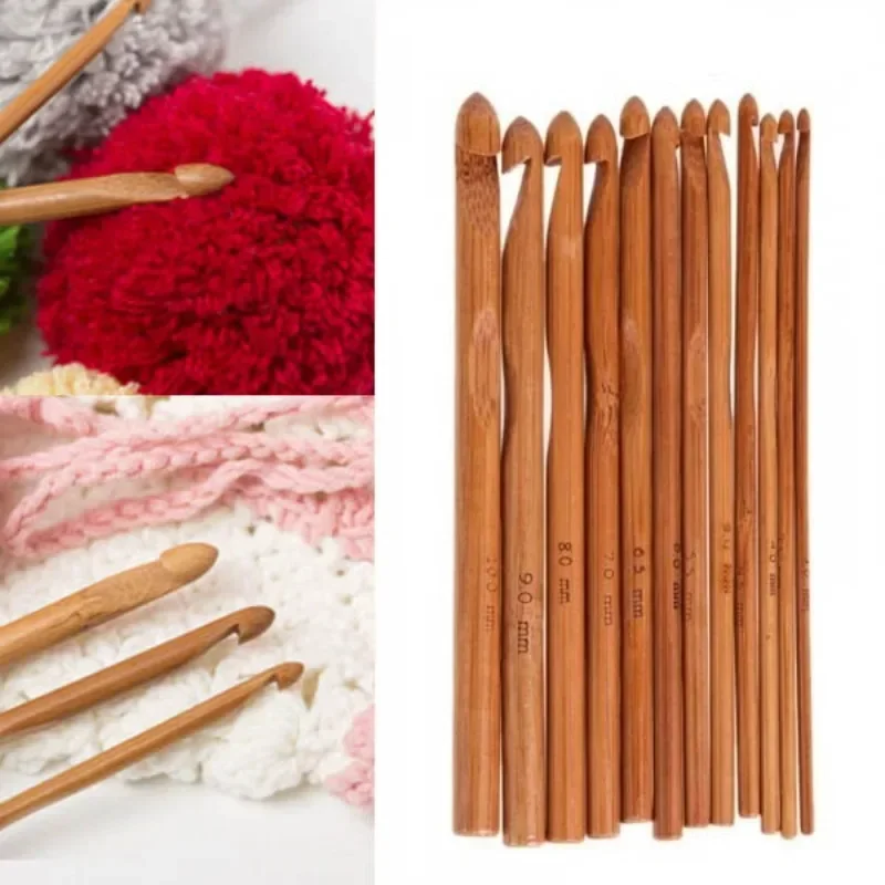 12pcs/set Bamboo Crochet