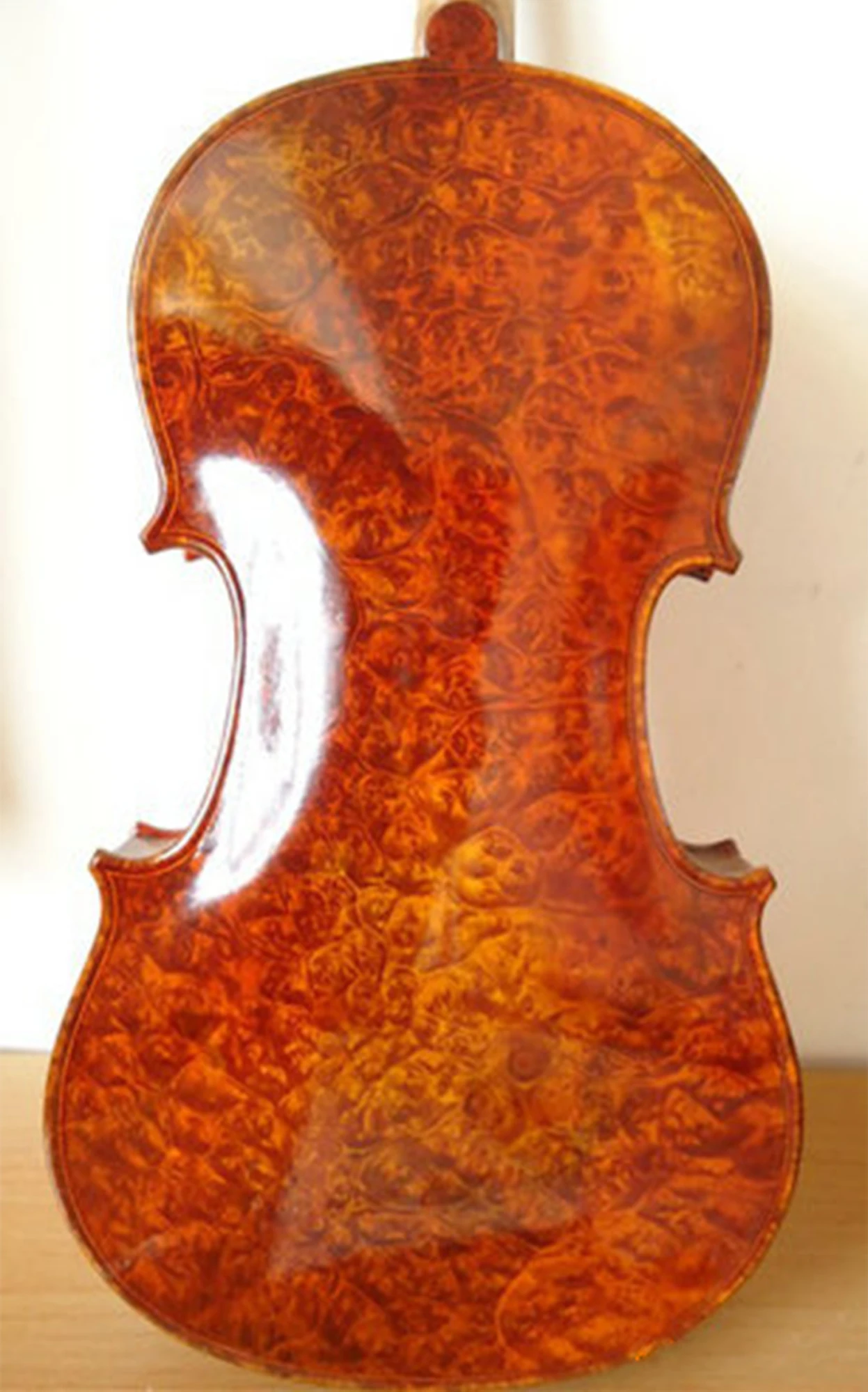 Solid Wood Violin, Bird's Eye Maple Back Violin 4/4, Phoenix Eye Violin, Spruce Top, Ebony Fittings