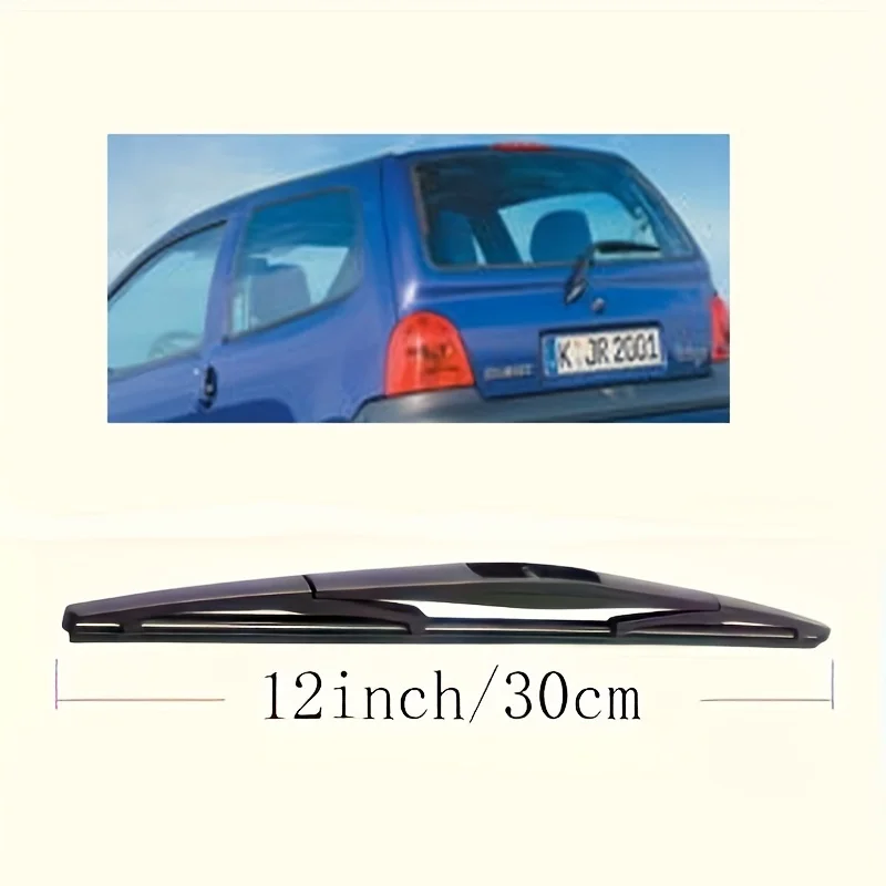 12" Rear Wiper Blade  Windshield Windscreen Clean Tailgate Window Rain Brush For Renault Twingo I MK1 1993 - 2007 2