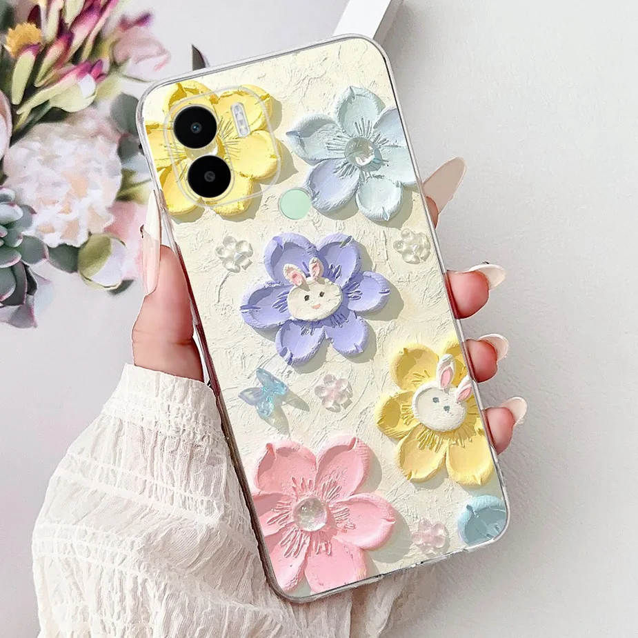 Cute Cat Painted Soft Slim Phone Case Cover - Bumper Protection