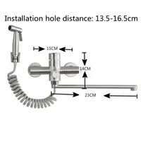 1ชุดห้องน้ำอ่างอาบน้ำก๊อกน้ำ304สแตนเลสผสมติดผนังน้ำตกก๊อกน้ำมือถือหัวฝักบัว 4