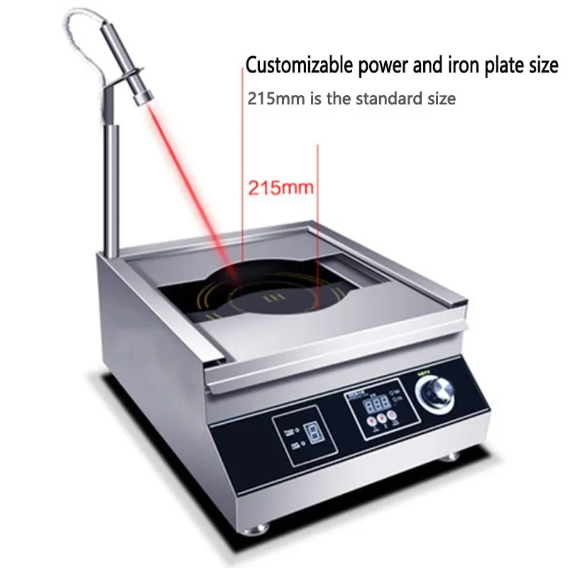 Commercial Electric Grill Barbecue Griddle Commercial Teppanyaki Equipment Stainless Steel Steak Grill Pan 5000W 2