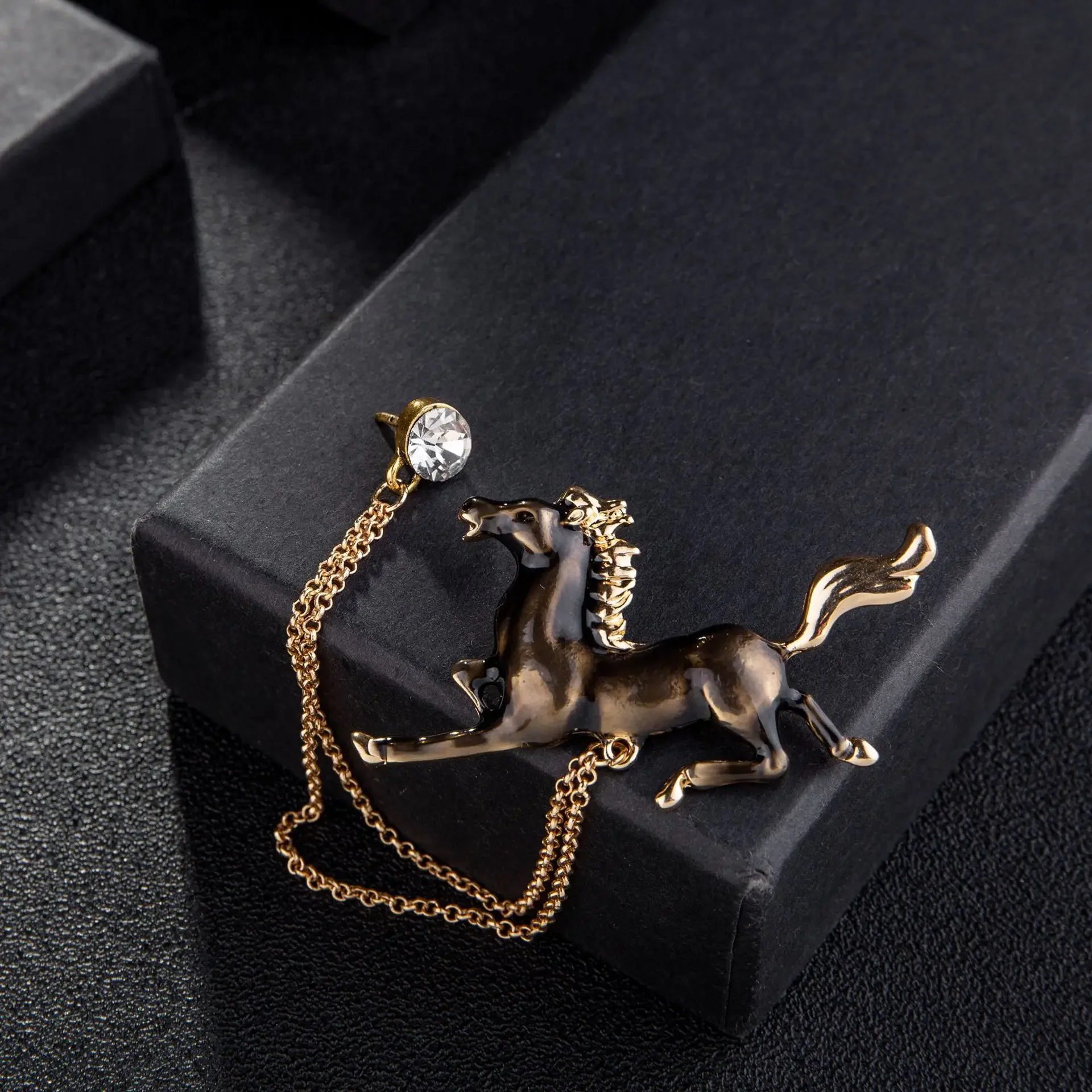 Brooch Pin Men Suit Accessories | Rhinestone Jewelry