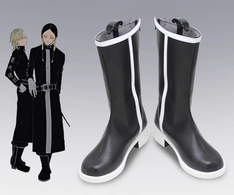 

Tokyo Revengers Ran Haitani Cosplay Boots Halloween Carnival Custom Made Shoes