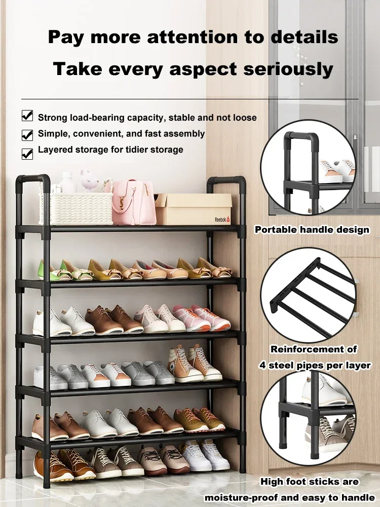 Shoe Rack Small Simple Multi-layer Shoe Cabinet Home Entrance Rental Housing Dormitory Storage Rack