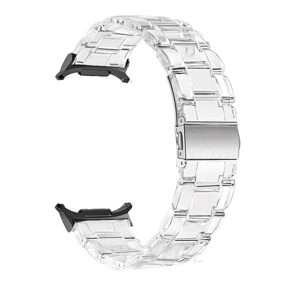 Elegant Clear Resin Watch Bracelet - Premium Strap Accessory