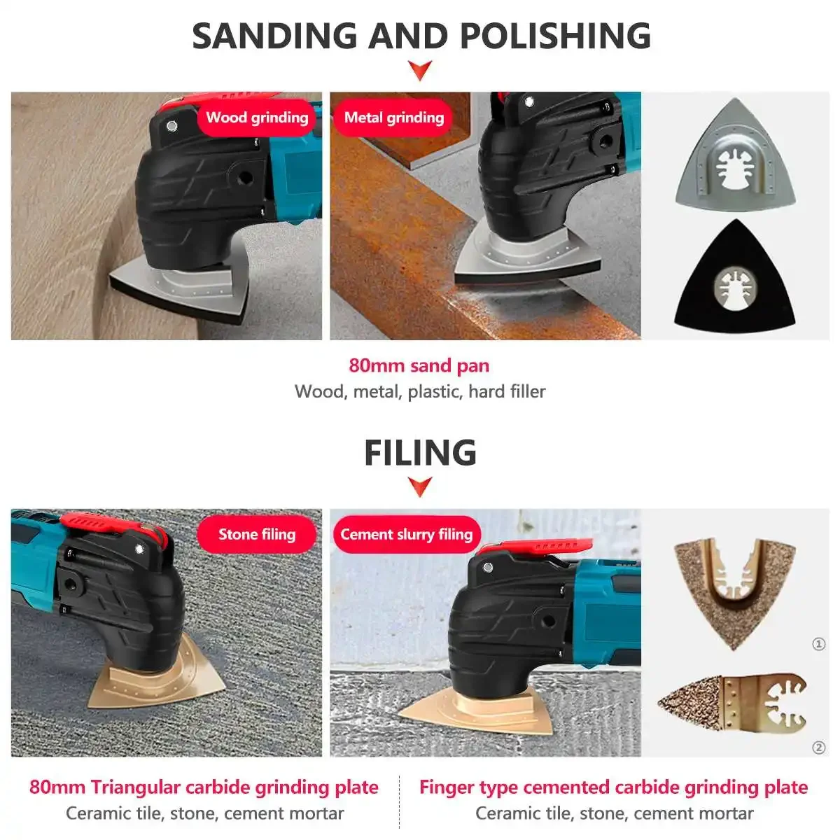 Cordless Powerful Oscillating Multi Tools Electric Trimmer Saws Home DIY Rechargeable Woodworking Tools For Makita battery 21V 5