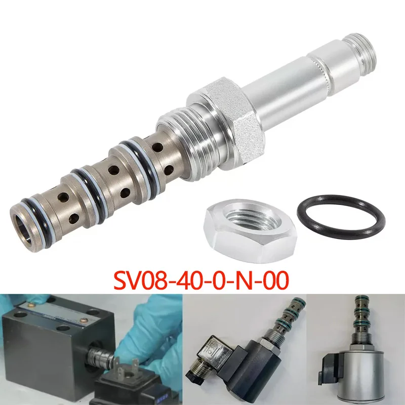SV08-40-0-N-00 Spool Valve 4-Way, 3000 PSI, 3 GPM Fit for VC08-4 Cavity Size 08 (1/2&Prime;Hole) Solenoids
