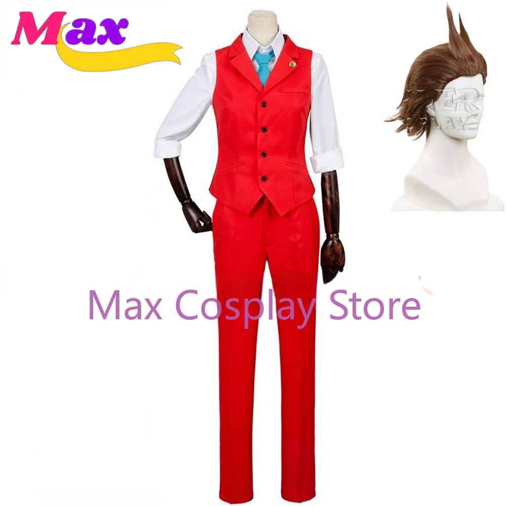 Max Apollo Justice Cosplay Game Ace Process Dokidoki-R Apollo Justic Costume Uniforme Cosplay Suit Gyakuten Saiban Clothes Nz