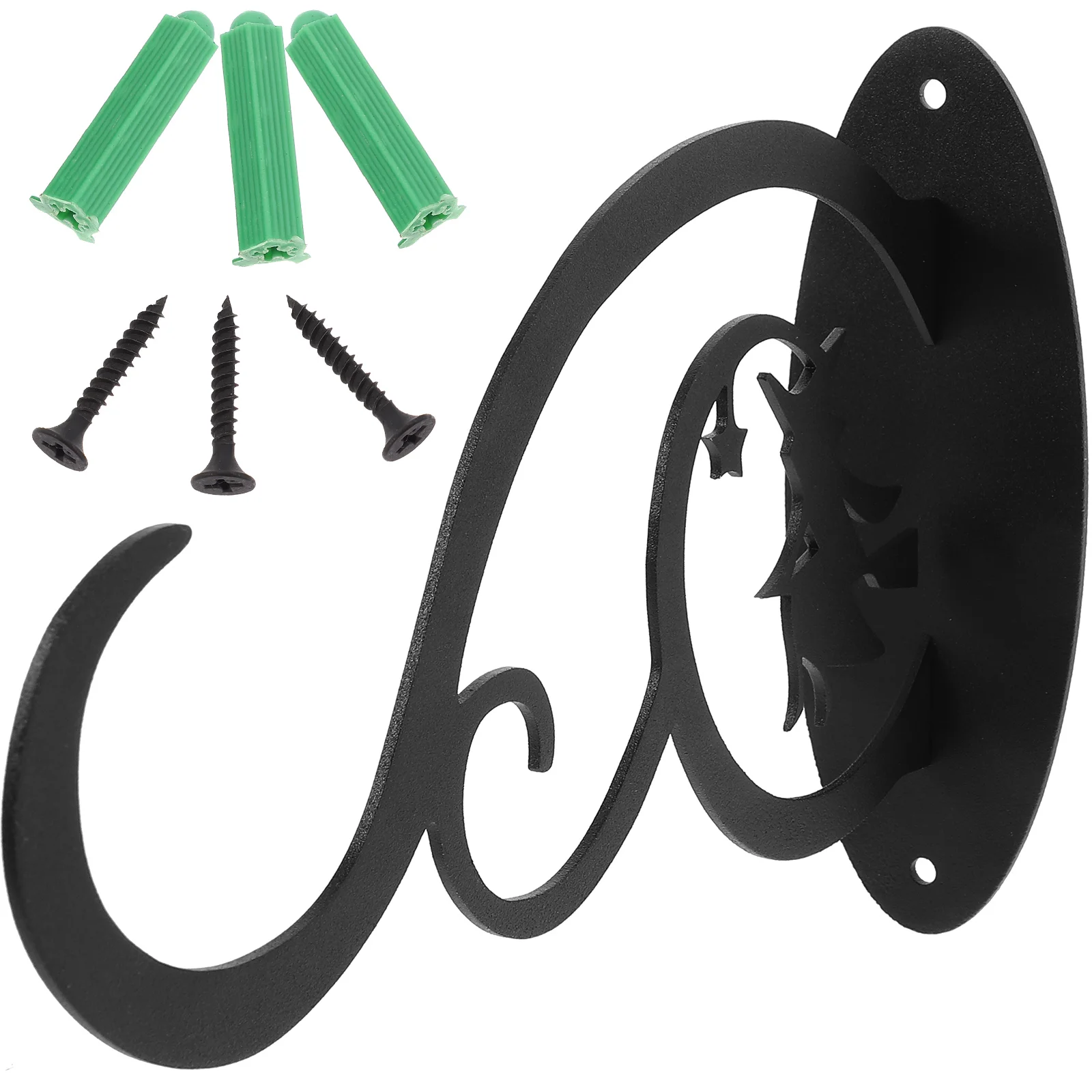 Suporte de cabide de planta resistente Halloween Witch Decoração Gancho pendurado plantador Parede de ferro Suporte de lanterna