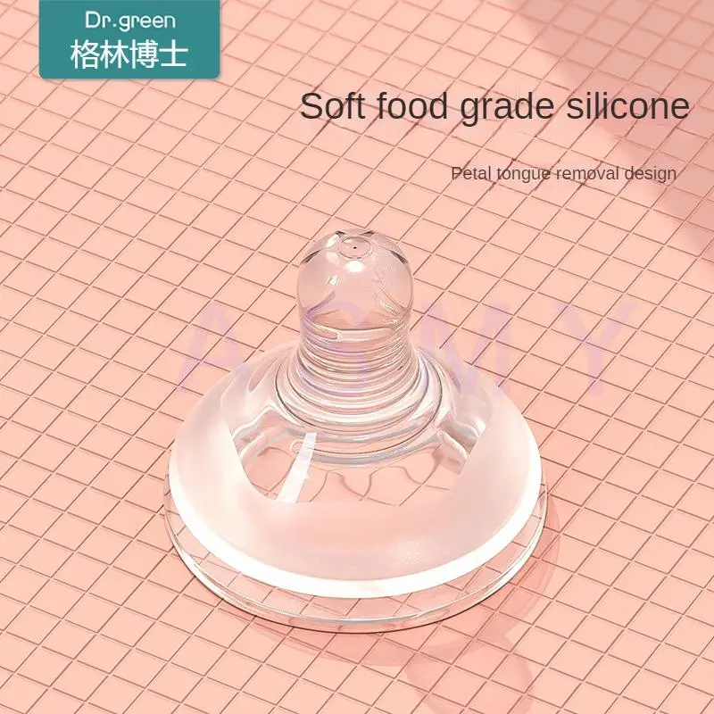 Dr.Green Newborn Baby Bottle Glass 150ml/240ml Wide Mouth Bottle Sealed isolation Fast milk filling Removable/Washable Bottles 5