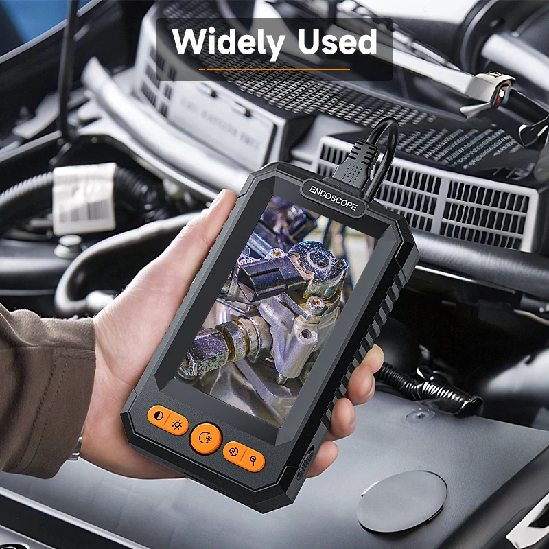 Industrial Endoscope 4.3'' IPS Screen HD1080P 8MM USB Camera 2M-100M Car Pipe Sewer Inspection Borescope 8LED 2600mAh Waterproof 2