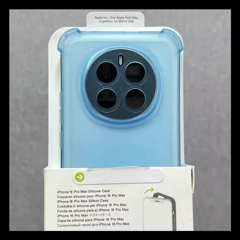 Shockproof Matte Soft Case with Clear Silicone and Candy Color Finish
