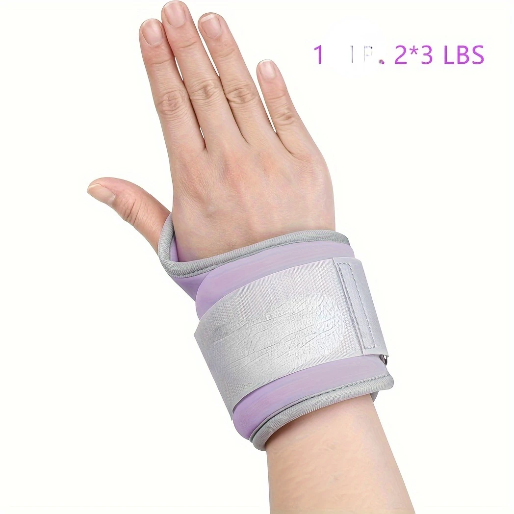 

1 Pair Wrist Weights for Women Men with Thumb Loops Lock 3lbs*2 Wrist and Ankle Weights Sets for Walking Running Strength Traini