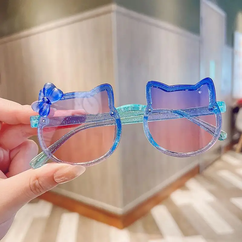 Children Fashion Sunglasses Cute Girl Cartoon Cat Sun Glasses Cute Baby Outdoor Shading Fashion Eyewear UV400 Oculos De Sol kids sunglasses children sunglasses