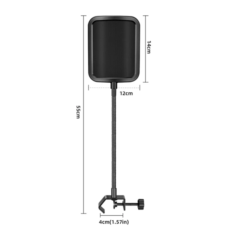 Microphone Cover Microphone Accessories Microphone Windscreen Microphone Pop Filter Microphone Grill Mesh Professional Metal Mic For Pop Filter Mesh Metal Windscreen Mask Shield Cover