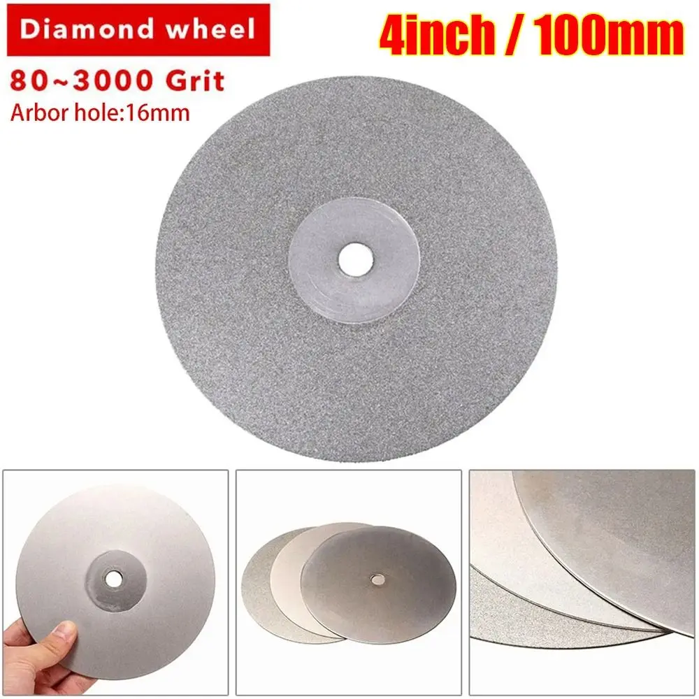 100mm Coated Grinding and Polishing Disc for Gemstones, Jewelry, and Glass