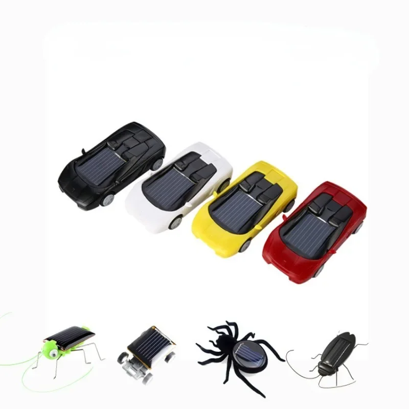 Mini Cars Solar Powered Small Sports Cars Toys Technology Teaching and Exhibition Supplies Small Production Creative Gifts 1Pcs