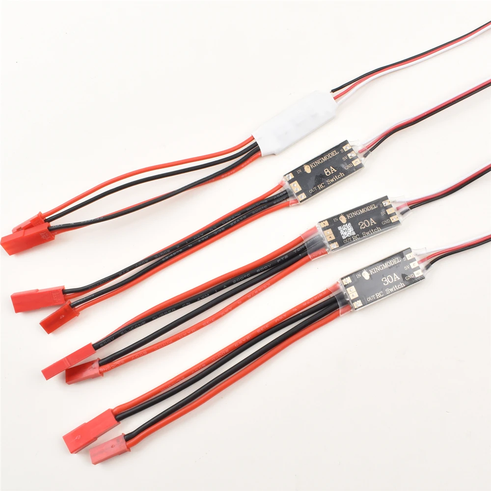 Interruttore Controller Per Auto RC Con LED - Modulo Ricevitore Per Terzo Canale, Cavo Per Luci Accessorie - 3