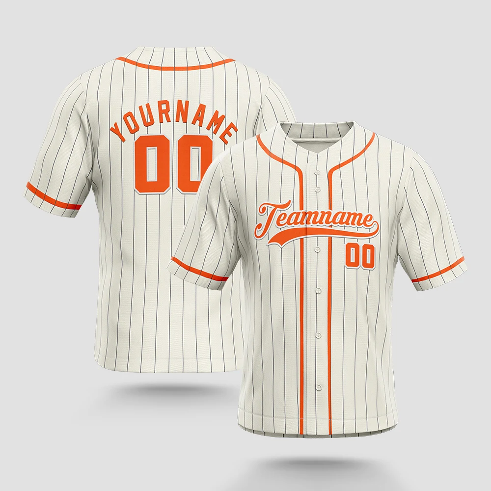 Men's Baseball Jersey Personalized Customizable Softball Jersey Casual Short Sleeve Button Down T-Shirt for Audlt and Kids cotton t shirts baseball jersey mens jersey