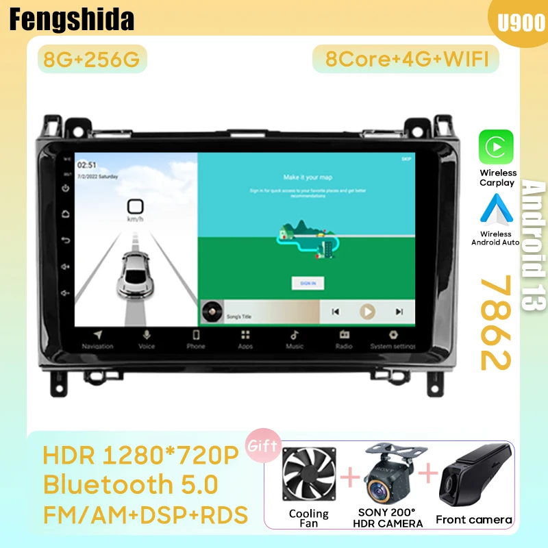 Android13 Autoradio Für Mercedes-Benz Vito Viano W639 2004-2014
