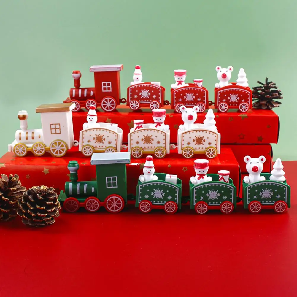 

Plastic Christmas Train Merry Christmas Decoration for Home Cristmas Ornaments Navidad 2022 Xmas Gifts Happy New Year 2023