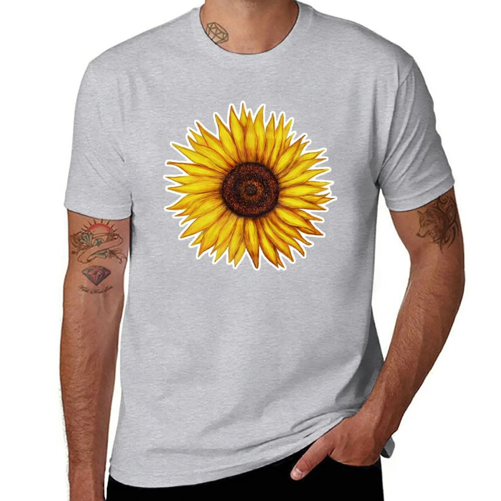

New Sunflower T-Shirt custom t shirts design your own funny t shirts sports fan t-shirts mens graphic t-shirts pack