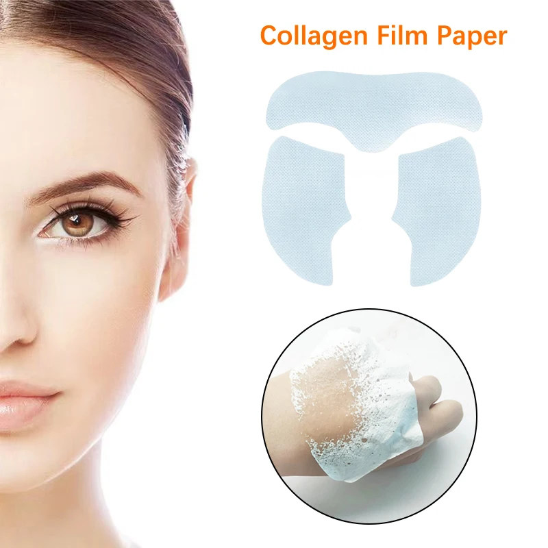 Collagen Film Paper Soluble Facial Mask Face Skin Cheek Sticker Forehead Patch Smile Lines Patches Anti-aging Wrinkles Remover 6