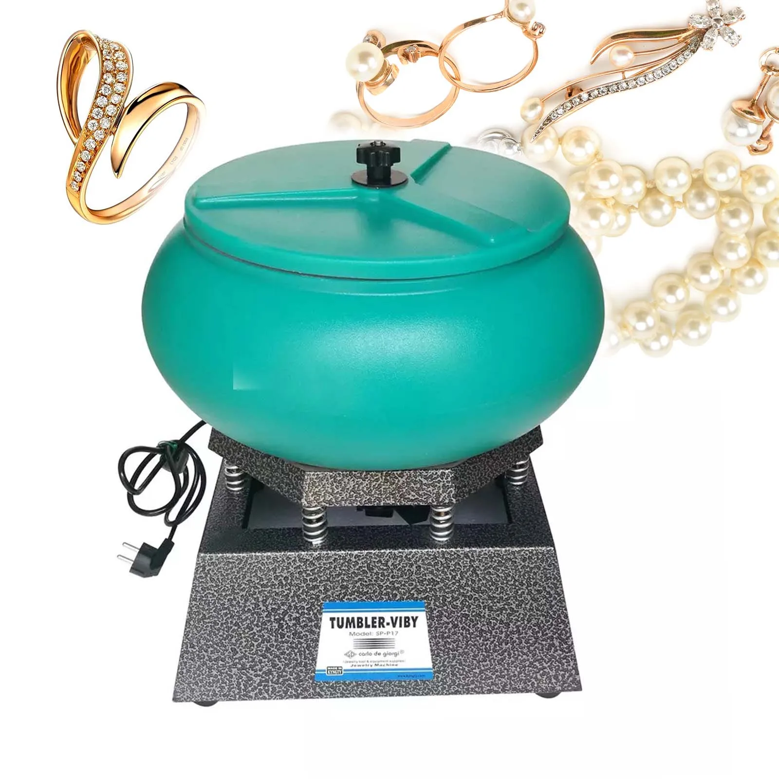 17inch Vibrating Polishing Machine Vibrating Bowl Tumbler Polishing