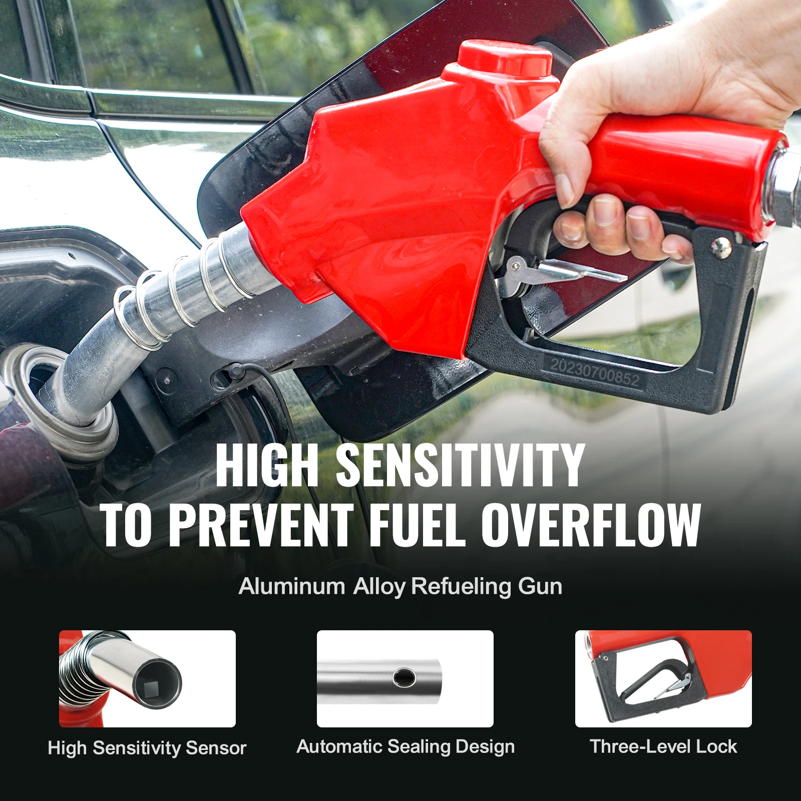 SucceBuy 3366ft Fuel Hose Reel Extra Long Retractable Spring Driven Auto Swivel Rewind for Auto Repair Heavy Industries 300 PSI