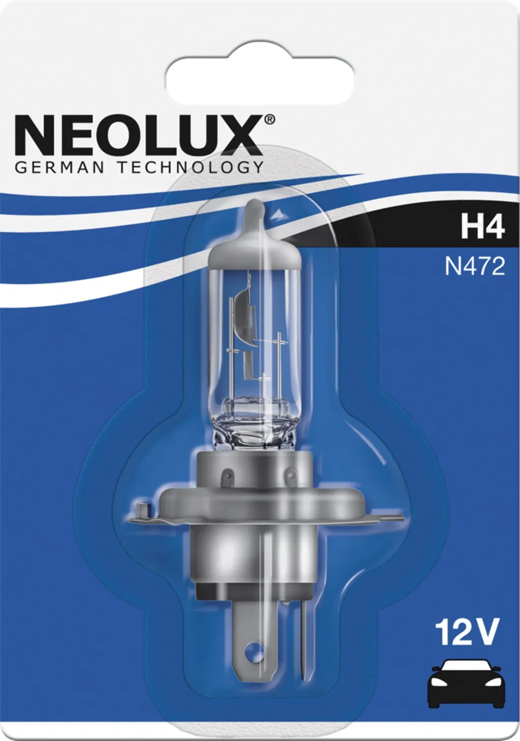 Лампа NEOLUX H4 60/55W 12V P43T Арт. N472-01B | Автомобили и мотоциклы
