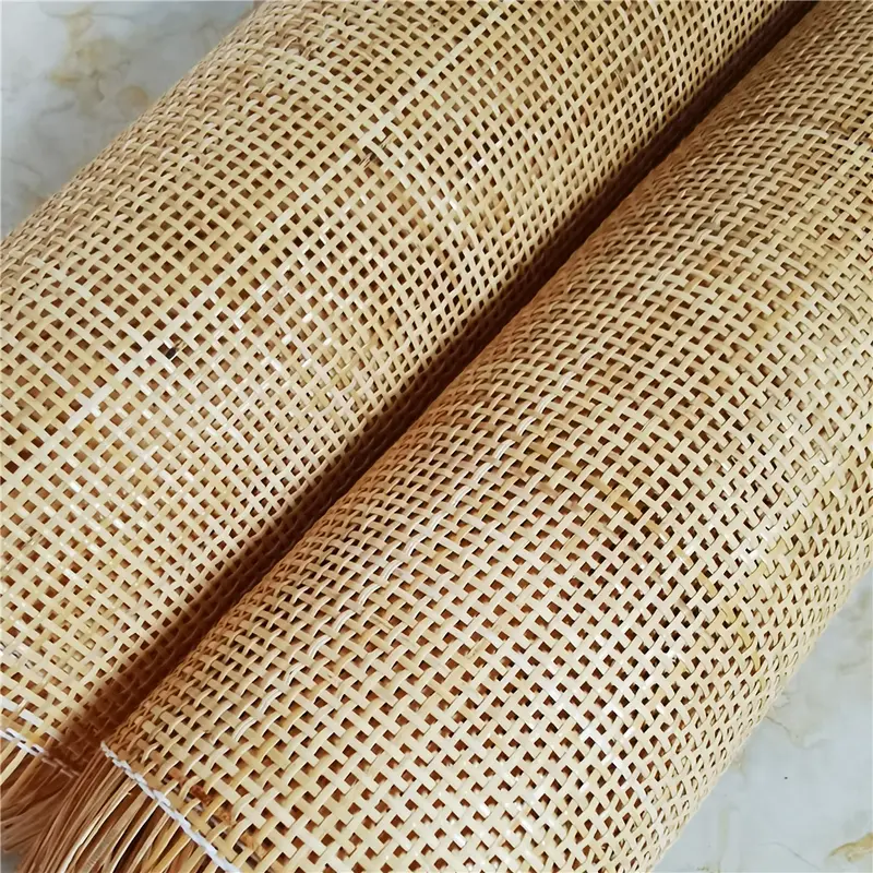 Natural Real Indonesia Rattan Sheet Cane Webbing Roll Chair Table Furniture Repair Materials Deco - Image 5