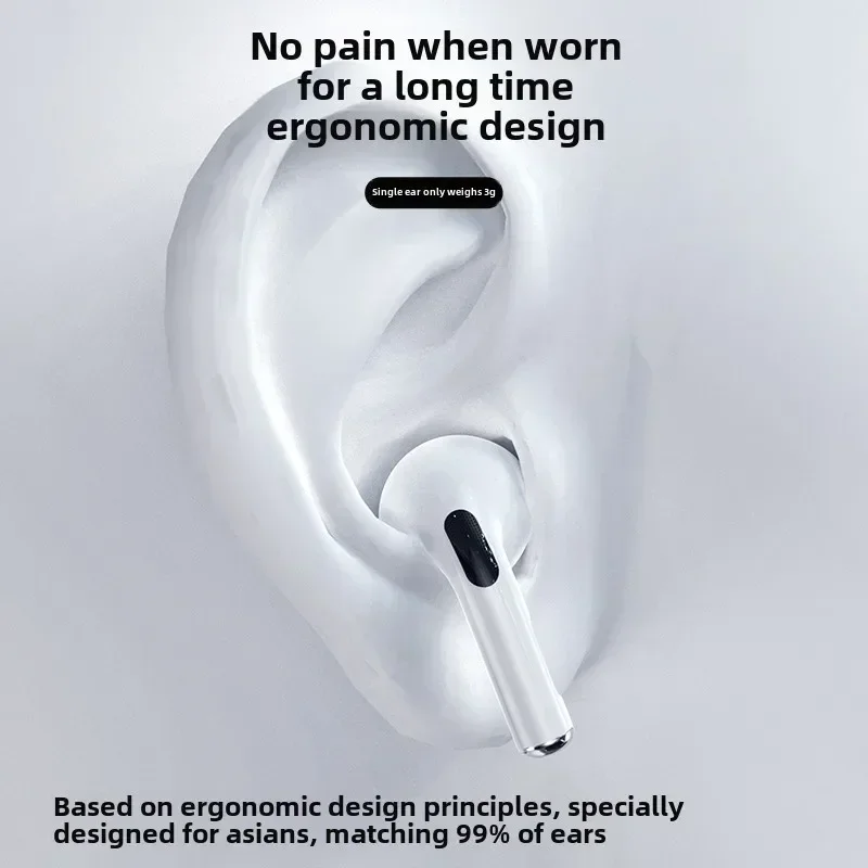 X85 TWS Wireless Bluetooth Headset Transparent ENC Headphones LED Power Digital Display Stereo Sound Earphones for Sport Earbuds 4
