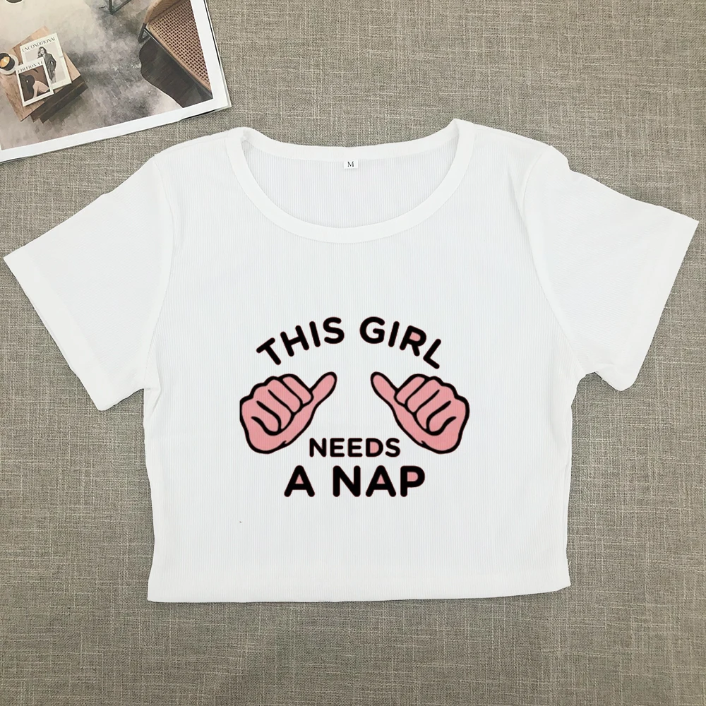 Short Spice Girl summer burst small shirt design sense slim slim short-sleeved T-shirt woman