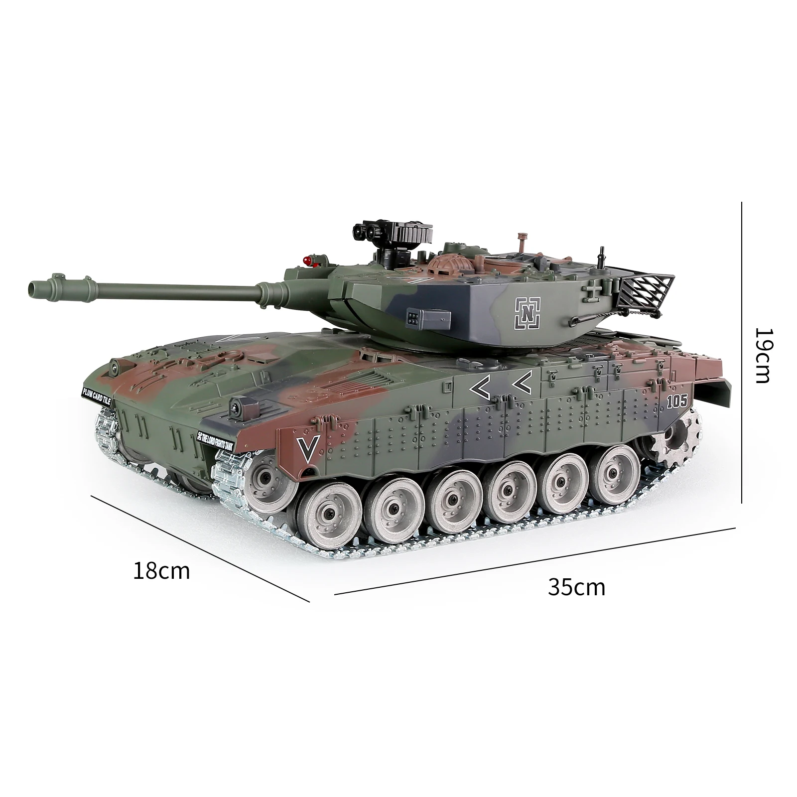Coolbank 리모컨 탱크, 1/18 이스라엘 merkava 전투 RC 탱크, 에어소프트 RC 육군 군용 차량 장난감, 2.4Ghz
