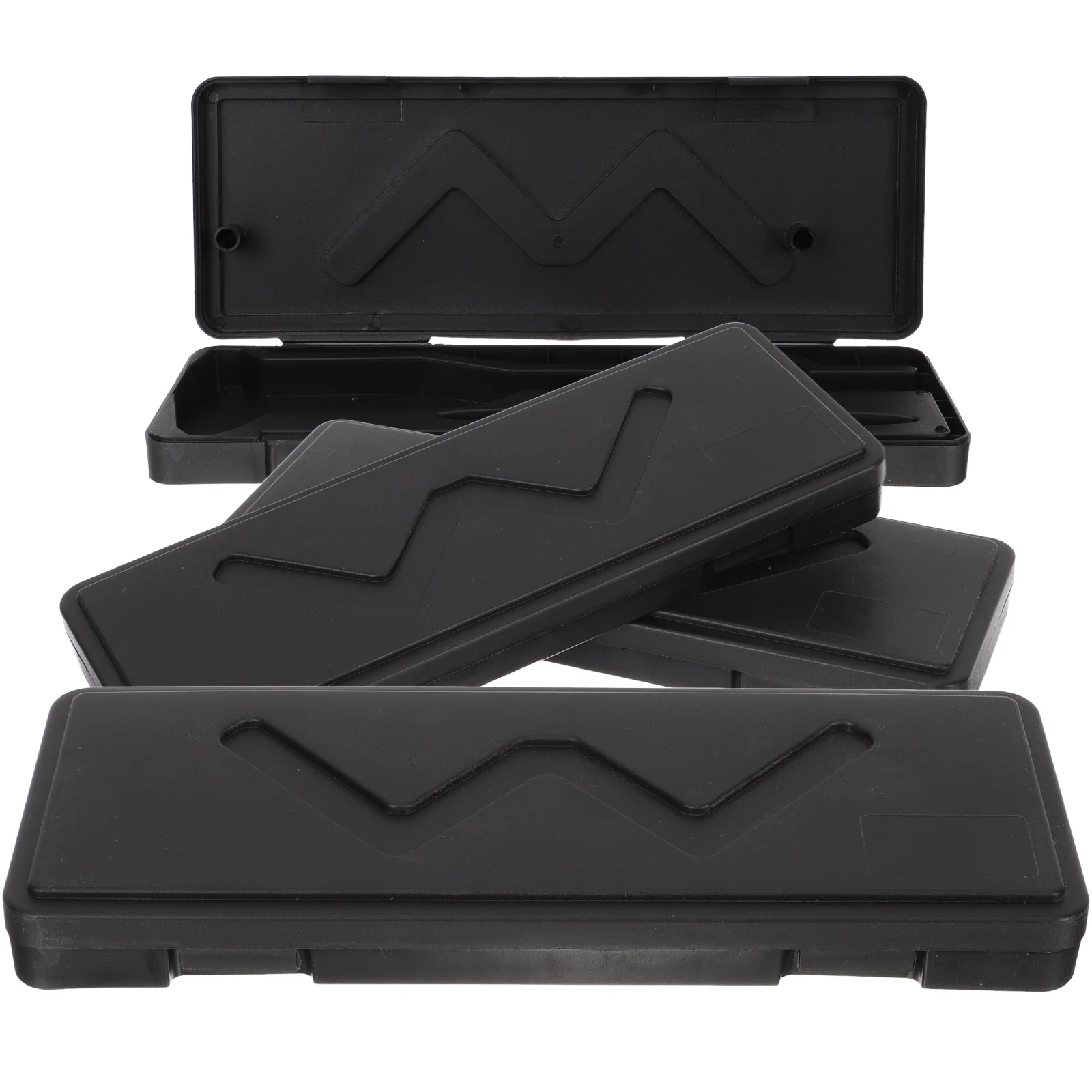 4 Pcs Caliper Box Ruler Holder Organizer Storage Case for Carrying Plastic Container Tool
