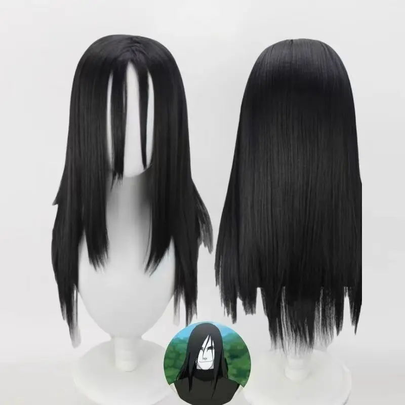 Naruto Orochimaru Long Straight Wig Cosplay