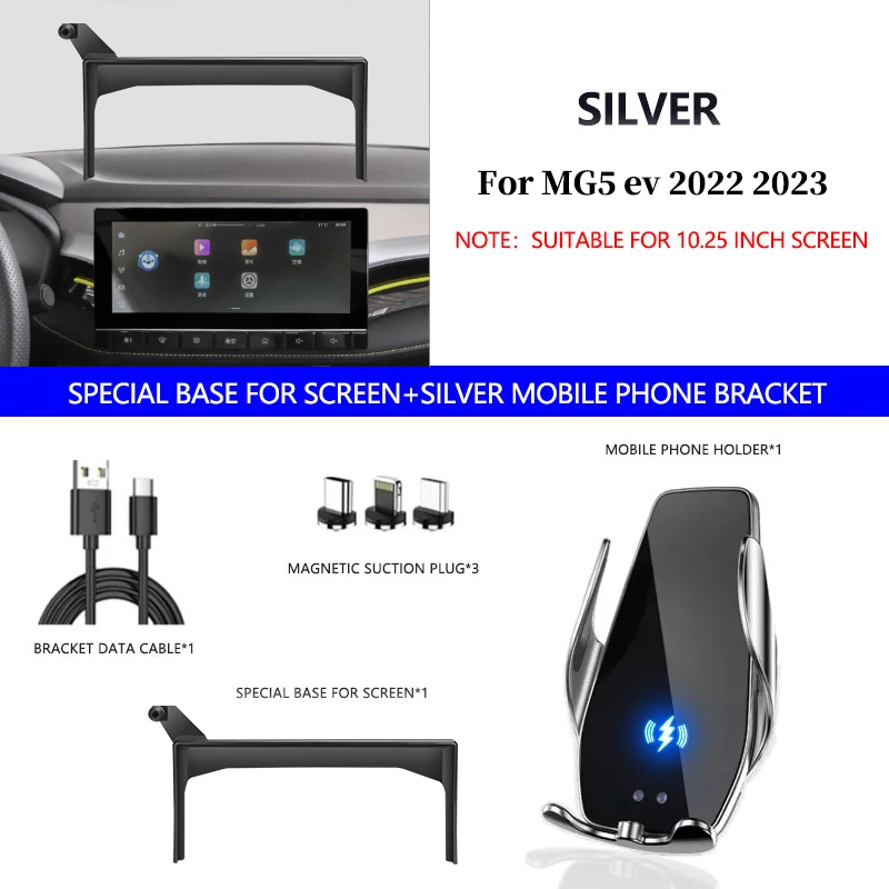 Car Mobile Phone Holder For MG HS AS23 MGHS Plug-in Ehs Phev 2019~2023 GPS Air Vent Clip Tray Stand Support Accessories IPhone - 34