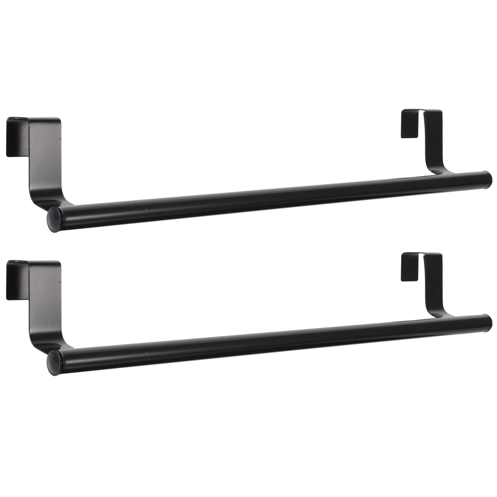 

2 Pcs Door Towel Rack Hook Kitchen Racks Storage Hangers Stainless Steel Hangable Holders