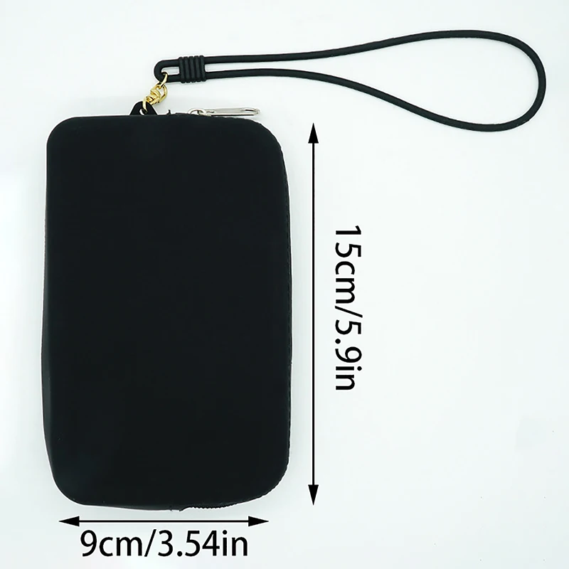 1PCS Square Silicone Cosmetic Storage Bag Travel Makeup Brush Holder Portable Digital Storage Bag Waterproof Case 6