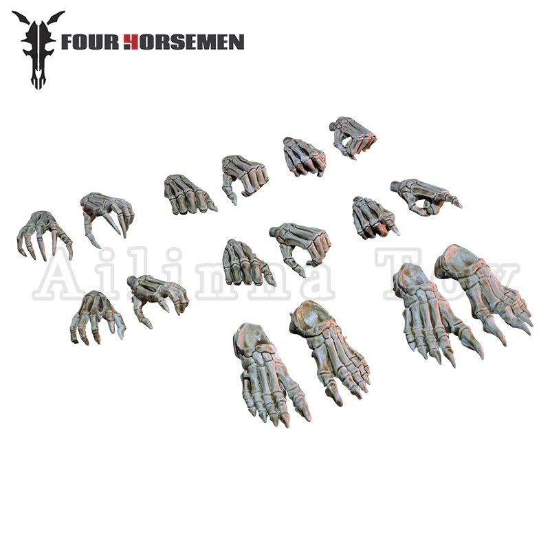 [Pre-Ordine] Quattro Cavalieri Studio Legioni Mitici 1/12 6 Pollici Action Figure Necronosus Scheletri Mani Piedi Pack Spedizione Gratuita