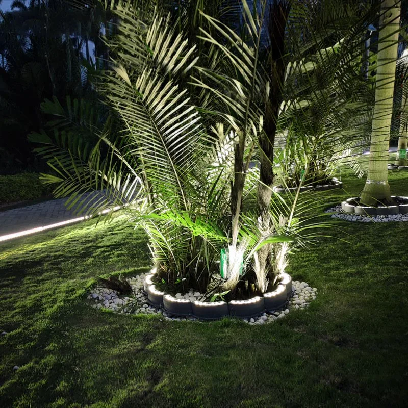 LED Tree Hugging Lamp Outdoor Spike Type Lamp Warm White RGB Automatic IP65 Waterproof Spot Lights Garden Tree