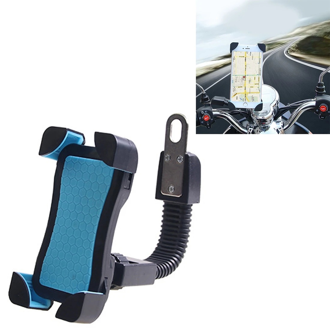 

Universal 360 Degrees Free Rotation ABS Motorcycle Phone Bracket Mountain Bike Navigation Bracket GPS/Mobile Holder for 3.5-6.5