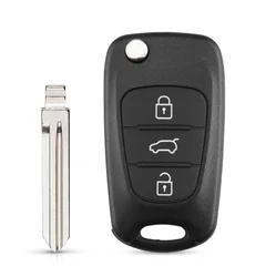 Enhanced Flip Remote Car Key Shell - Blank Case for Kia and Hyundai Vehicles (Model 3)