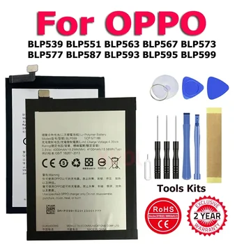 BLP539 BLP595 BLP599 BLP593 BLP577 Battery For OPPO Find 2 5 5Mini R1 N1Min A51 R3 Neo7 R1X R1C Neo5 A31 R7 Plus + Tool Kit