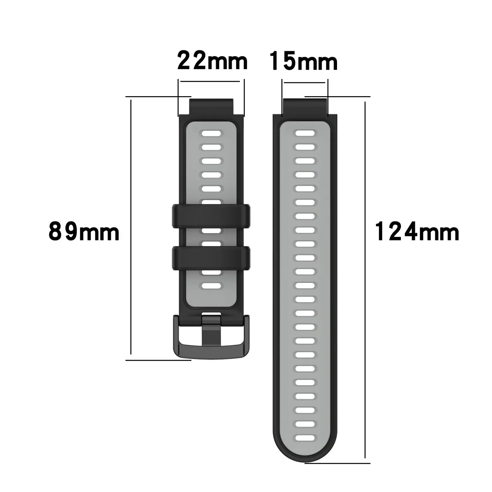 Silicone Sport Watch Band - Premium Smart Watch Wrist Strap Accessory