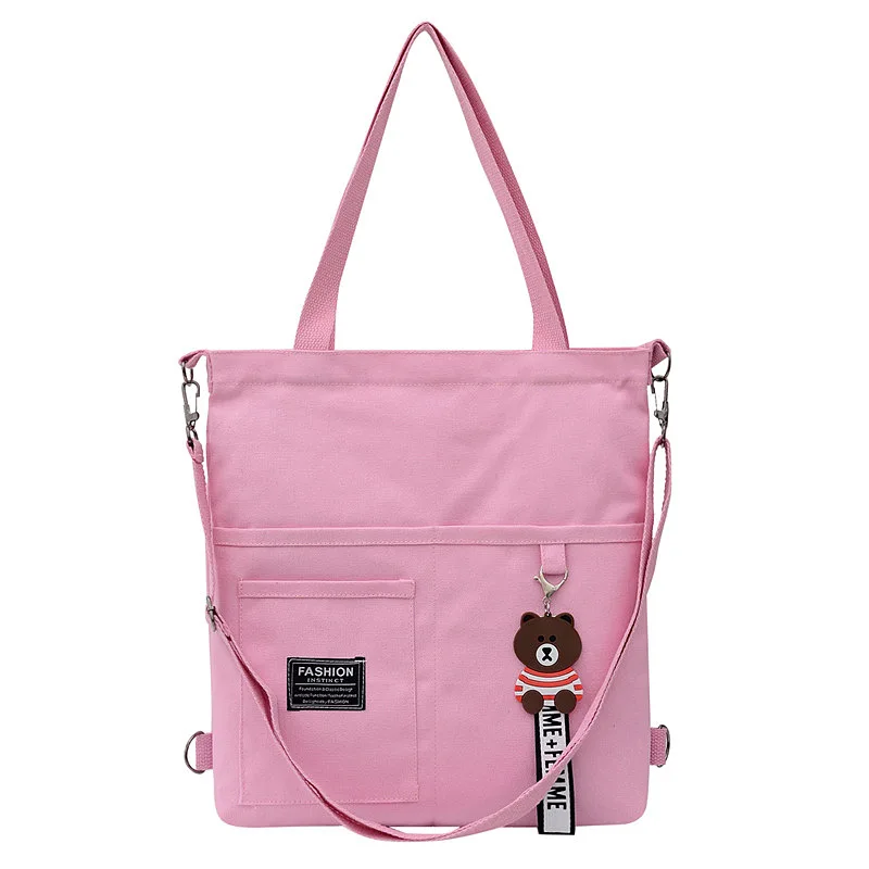 Women Large Capacity Canvas Bags 2022 Spring Summer New Female Bag Simple Shoulder Messenger Bag