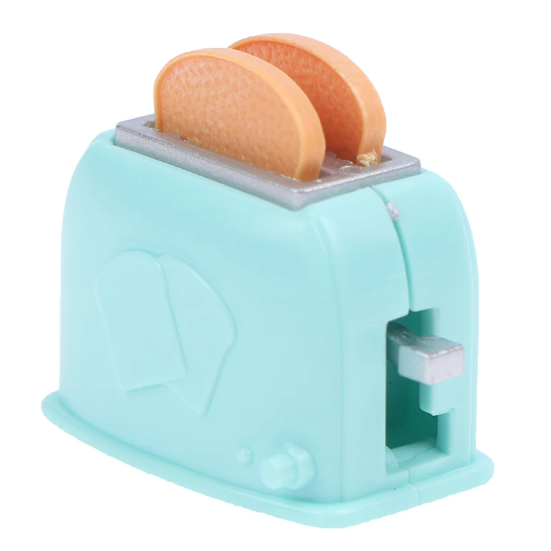 Miniature Dollhouse Toaster with Toast - Charming Decorative Accessory